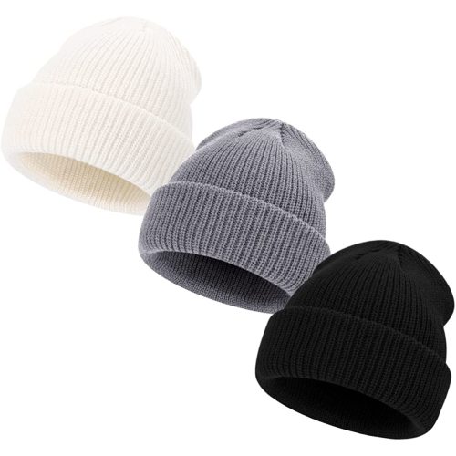 Kids Winter Beanies Soft Warm Knitted Baby Hats Caps Cute Cozy Chunky Winter Infant Toddler Beanies for Boys Girls