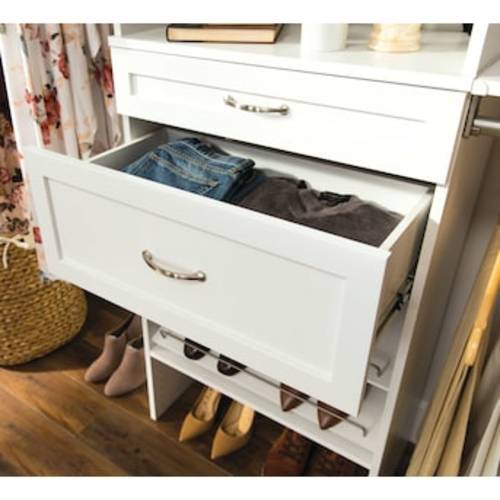 ClosetMaid BrightWood 25-in x 10-in x 13-in White Drawer unit in the Wood Closet Accessories department at Lowes.com