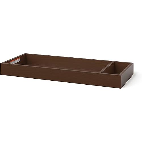 Child Craft Kieran Changing Table Topper, Convert Dresser into a Changing Table Surface, Securely Attaches, Non-Toxic, Baby Safe Finish (Toasted Chestnut)