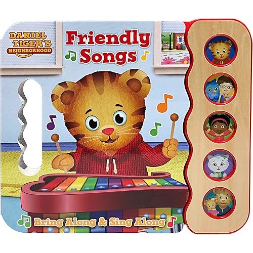 Daniel Tiger Friendly Songs: Children's 5-Button Song Book - Sing and Read with Daniel Tiger and Friends Board book – Sound Book, August 12, 2018