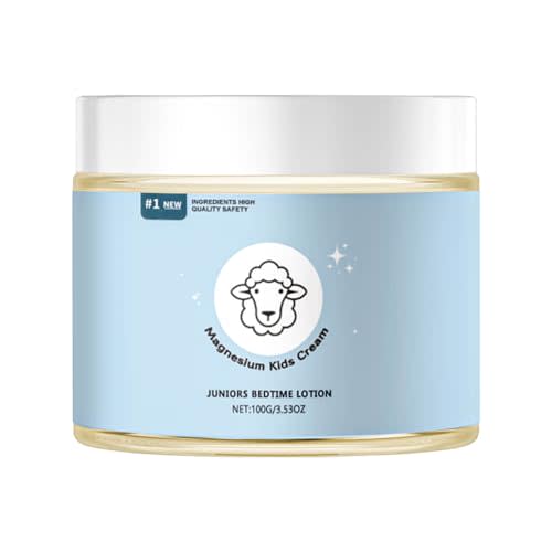 Magnesium Lotion for Kids – Magnesium Cream for Kids Sleep and Relaxation – Bedtime Support Without Melatonin – Gentle Topical Formula for Nighttime Comfort (3.53 oz)