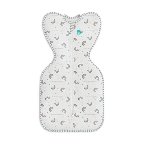 Love to Dream Swaddle UP, Baby Sleep Sack, Self-Soothing Swaddles for Newborns, Get Longer Sleep, Snug Fit Helps Calm Startle Reflex, New Born Essentials for Baby, 1.0 TOG, 8-13lb, Rainbow Dream