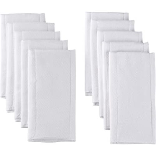 Gerber Unisex Baby Boys Girls Birdseye Prefold Cloth Diapers Multipack White Premiun 3-Ply 10 Pack