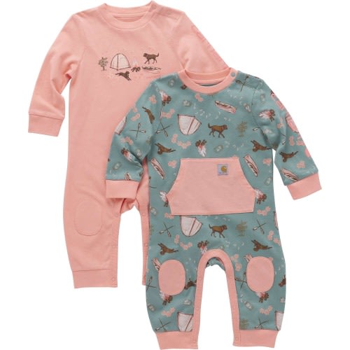 Girls' Long-Sleeve Coverall 2PC Set (Infant)