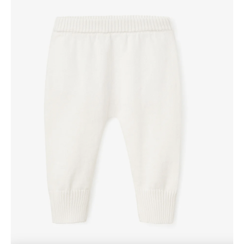 Whisper White Fine Knit Baby Pant – Elegant Baby