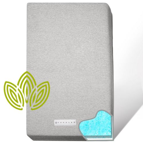 Modera Baby Organic Cotton Dual-Sided Crib Mattress and Toddler Bed Mattress - 52x27.5x5.5" - PLATINUM GREY