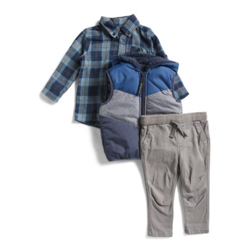 Infant Boys 2pc Hooded Puffer Vest Shirt And Pants Set | Kids & Baby | T.J.Maxx