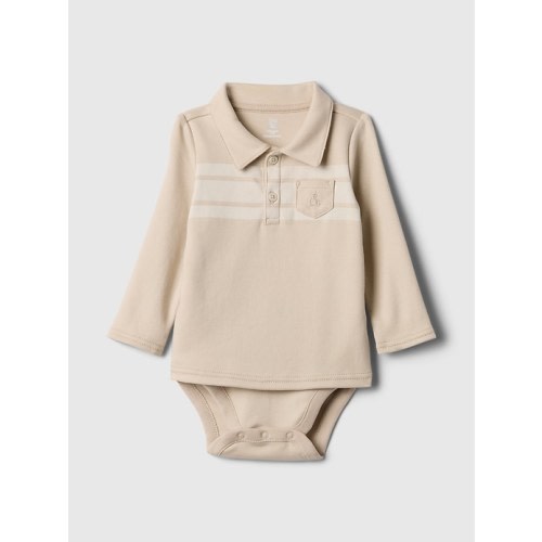 Baby Supima® Polo Bodysuit
