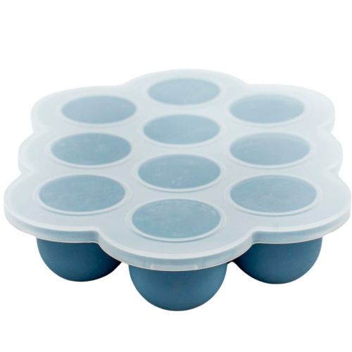 Weesprout Silicone Baby Food Freezer Tray With Clip-on Lid (navy, Ten 1.5 Ounce Sections)
