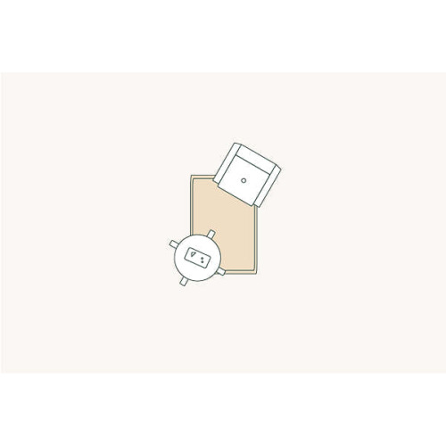 Bettie Retro Checkered Shag Rug | Beige – Rugs USA