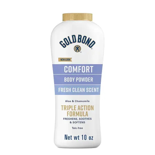 Gold Bond Comfort Body Powder, 10 oz., Talc-Free, Fresh Clean Scent With Aloe & Chamomile