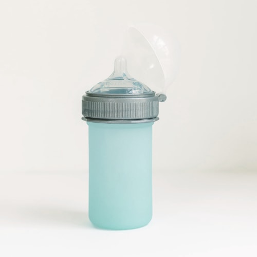 Silicone Baby Bottle | Nipple Top | Mason Bottle