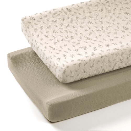 czqnlg Muslin Changing Pad Covers Baby Cotton Changing Covers - Soft Changing Pad Sheets for Boys Girls