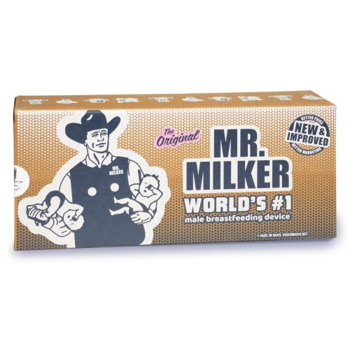 Mr. Milker - Now Men Can Breastfeed. Baby Shower Gag New Dad Funny Fathers Day Gift