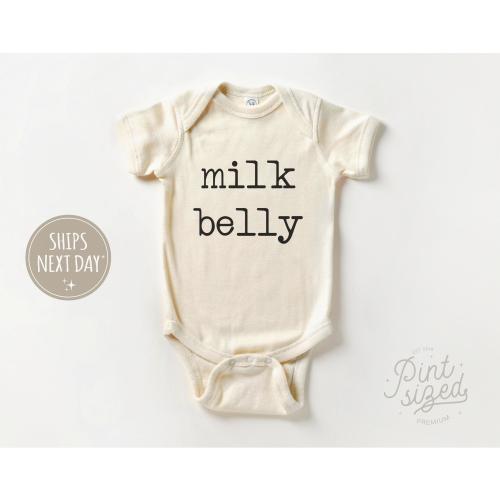 Milk Belly Onesie® - Vintage Bodysuit - Cute Natural Baby Onesie®