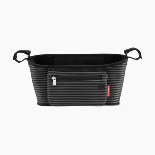 Grab & Go Stroller Organizer - Black/Grey Stripes