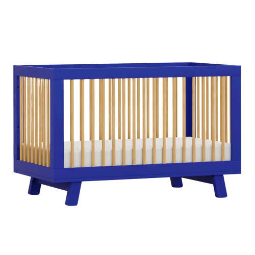 Hudson 3-in-1 Convertible Crib with Toddler Rail - Cobalt/Honey