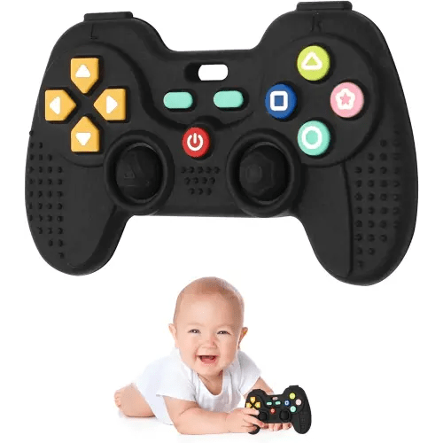 Hooku Silicone Teethers for Babies 0-6 Months, Teething Toys for Babies 6-12 Months, Baby Remote Control Toy, Infant Toys 0-3 Months, Sensory Chew Toys, Toddler Newborn Baby Girl Boy Gifts