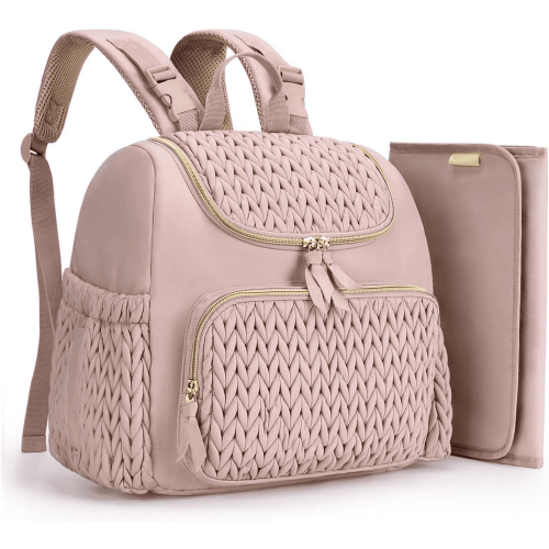 Diaper Bag Small Diaper Backpack Stylish Baby Backpacks Travel Mini Maternity Bags with Insulated Pockets, Changing Pad, Stroller Straps