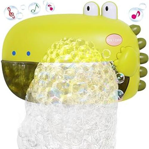 Grechi Dinosaur Bath Toys,Baby Bath Toys for The Baby Bathtub,Toddler Bath Toys Automatic Bubble Machine,Plays 12 Children’s Songs,Bath Toy Makes Great Gifts for Toddlers Age 2 3 Year Old Girl Boy