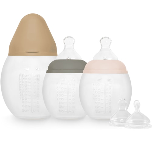 Customizable Silicone baby bottle bundle - Second stage
