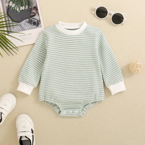 Baby Striped Long-sleeves Bodysuit