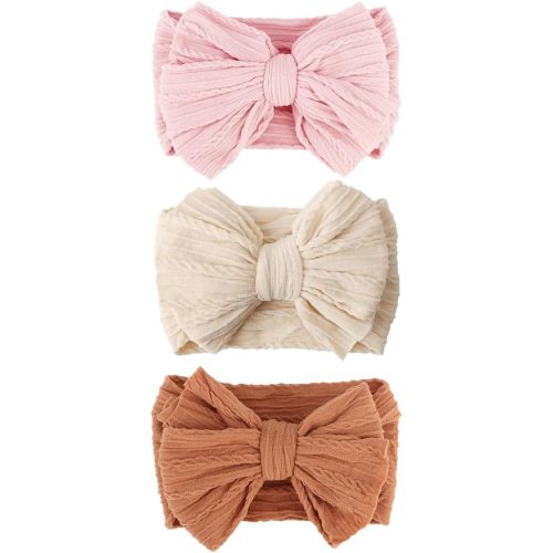 Baby Bows Headbands Nylon Newborn Baby Headbands Toddler Infant Hairbands with Big Bows for Baby Girl Newborn Essentials