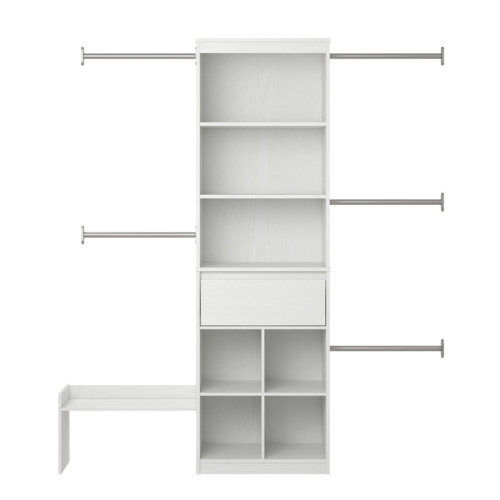 Max & Finn Grow With Me 69.89" W - 95.44" W Closet System Reach-In Sets & Reviews | Wayfair