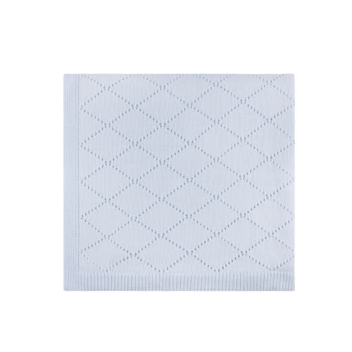 Diamond Pointelle Knit Blanket I Feltman Brothers