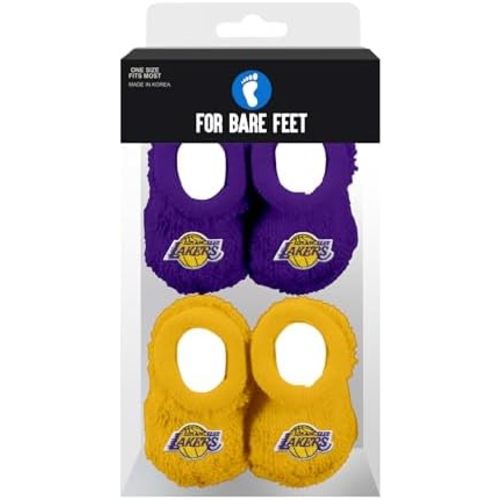 FBF - Officially Licensed NBA Infant Bootie Socks 0-12 Months - 2 Pack