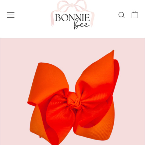 Orange Crush Grosgrain Bow