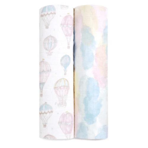 aden + anais | Above the Clouds Organic Cotton Swaddle Blanket 2pk