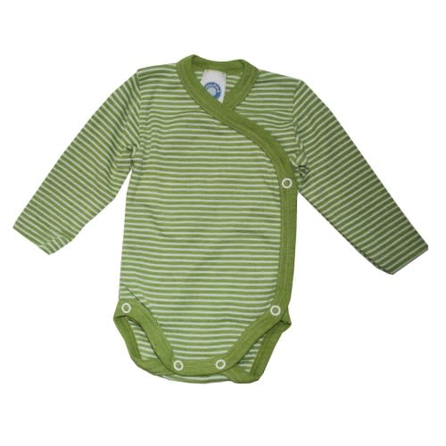 Cosilana Organic Wool/ Silk Long-Sleeved Kimono Bodysuit