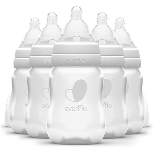 Evenflo Feeding Premium Proflo Venting Balance Plus Standard Neck Baby, Newborn and Infant Bottles - Developed by Pediatric Feeding Specialists - 4 Ounce (Pack of 6)