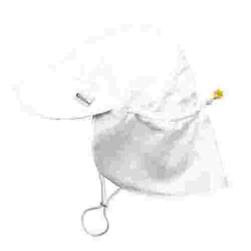 green sprouts UPF50+ Eco Flap Hat-White-0-6mo