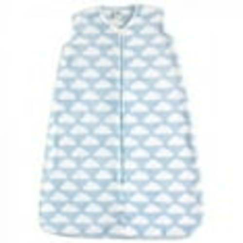 Hudson Baby Infant Boy Plush Sleeping Bag, Sack, Blanket, Blue Clouds Plush, 6-12 Months