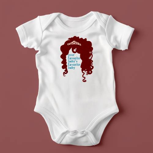 Chappell Baby One Piece Bodysuit: "Your Favorite Baby's Favorite Baby" | 100% Cotton | Pink Pony Baby | Fast Shipping, Roan Shower Gift