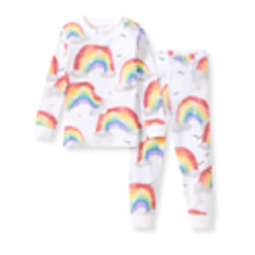 Happy Rainbow Organic Two-Piece Pajamas – Burt's Bees Baby