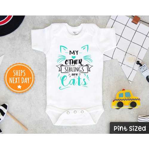Baby Onesie® Cats - My Other Siblings Are Cats - Cute Baby Onesie® - Cat Lady Onesie®