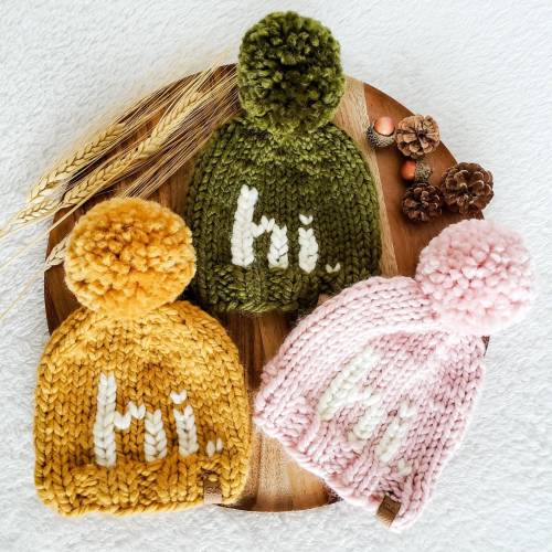 Newborn Hi Knit Beanie - Size: Newborn, Color: Navy