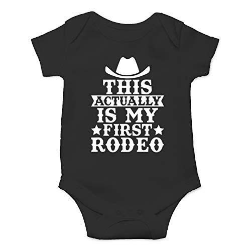 This Is Actually My First Rodeo - Funny Baby Essentials Bodysuit - Newborn Baby Boy Clothes