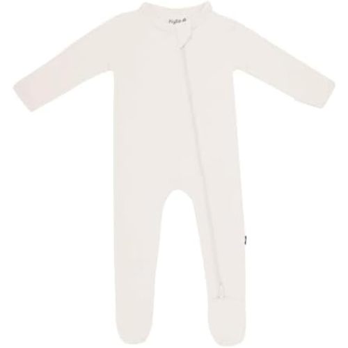 KYTE BABY Unisex Zipper Closure Footies, Rayon Made From Bamboo, 0-24 Months