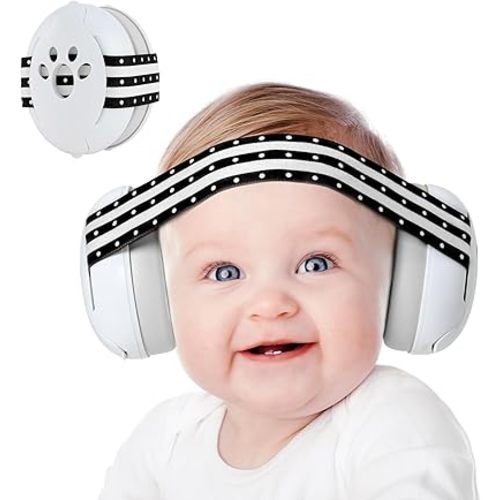 Yoofoss Baby Ear Muffs Noise Protection for Infant and Babies Up to 36 Months - Noise Cancelling Headphones for Ear Protection, Sleep, Travel - CE & ANSI Certified