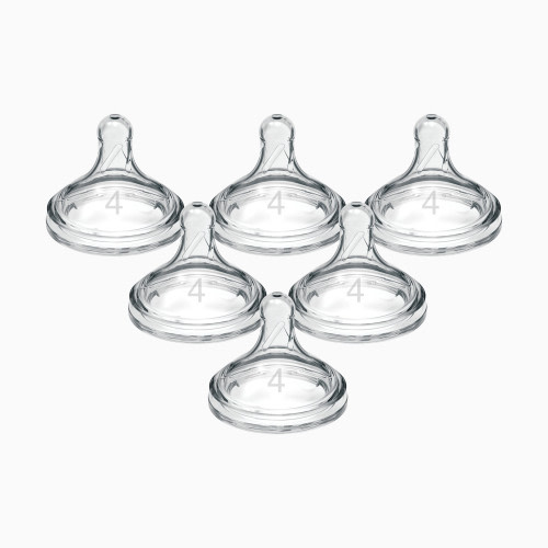 Dr. Brown's Wide-Neck Nipple (6 Pack) - Clear, Level 4