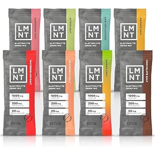 Drink LMNT Zero Sugar Electrolytes - Sample Pack | Drink Mix | 8-Count