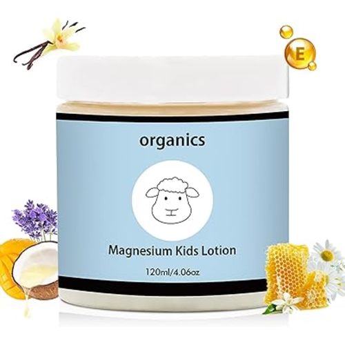 Magnesium Lotion for Kids, Topical Magnesium Cream Helps Kids Stay Calm,Helps Children Sleep Peacefully Before Bed and at Night - Without Melatonin（2Pack）