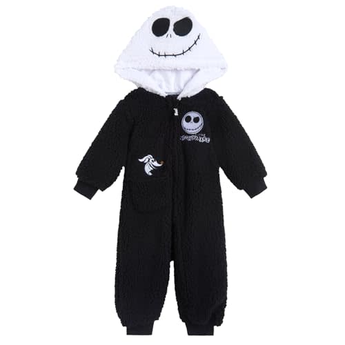 Disney Winnie the Pooh Mickey Mouse Lilo & Stitch Jack Skellington Monsters Inc Baby Zip Up Coverall Newborn to Infant Sizes