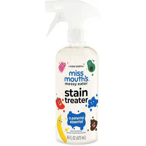Miss Mouth's Messy Eater Stain Treater Spray - 16oz Stain Remover - Newborn & Baby Essentials - No Dry Cleaning Food, Grease, Coffee Off Laundry, Underwear, Fabric
