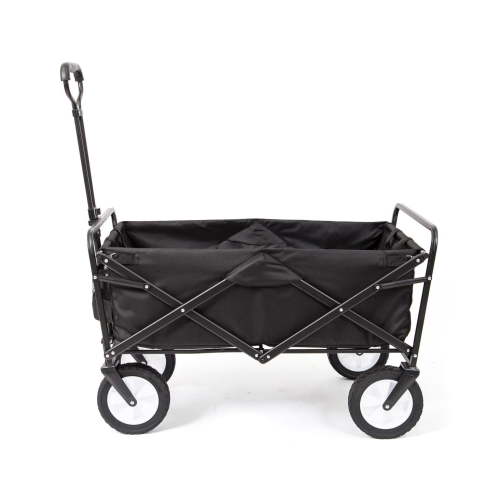 Mac Sports Collapsible Folding Frame Outdoor Garden Utility Wagon Cart, Black
