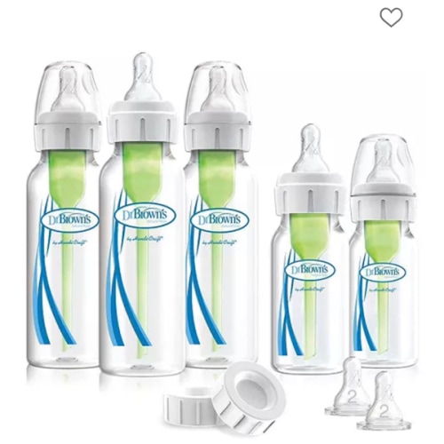 Dr. Browns Unisex 17 Piece Anti-Colic Options+ Baby Bottle Newborn Feeding Set
